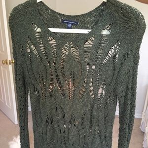 American Eagle olive sweater